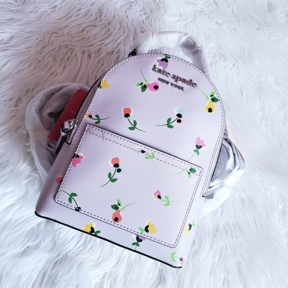 KateSpade Lavender Cameron Ditsy Convertible Purse